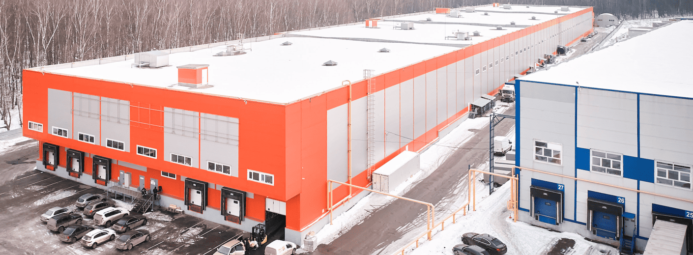 тентовые ангары зимой